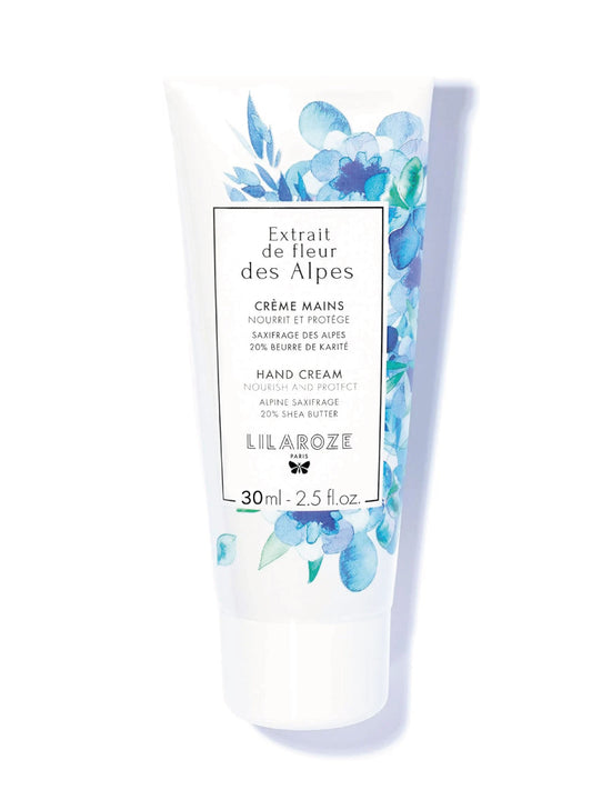 Crème Mains – Extrait de Fleur des Alpes | Lilaroze | Nourrissante & Protectrice