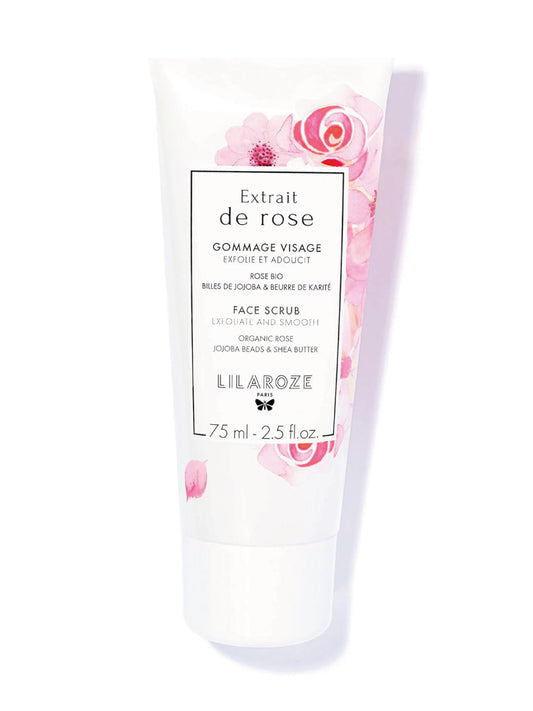 Gommage Visage – Extrait de Rose | Lilaroze | Exfolie & Adoucit