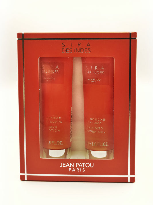Sira Des Indes Jean PATOU | Gel Douche 50Ml + Lait pour le Corps 50Ml | Coffret pour Femme