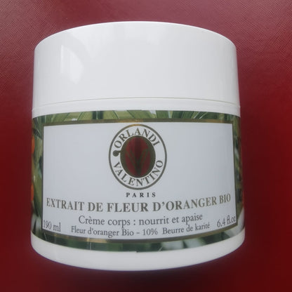 Valentino Extrait de fleur d’oranger BIO crème corps 10% beurre de karité